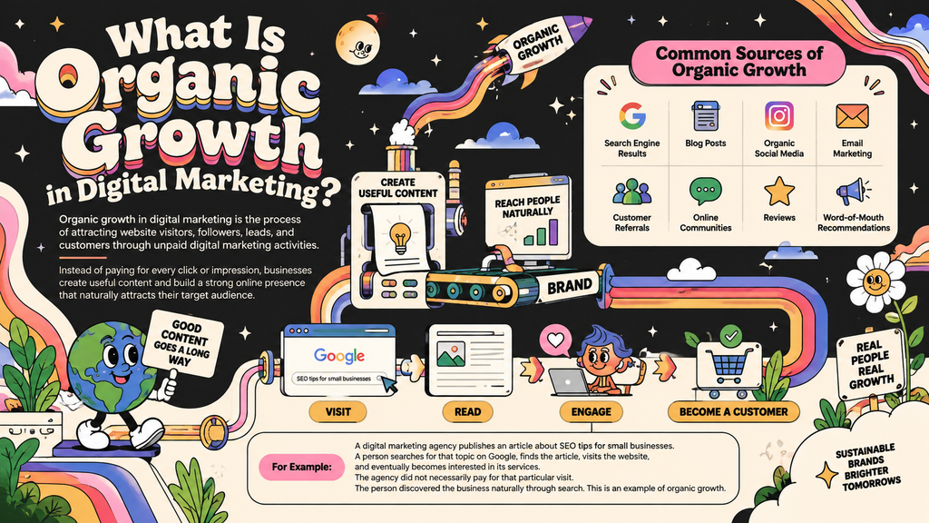 What is organic growth in digital marketing