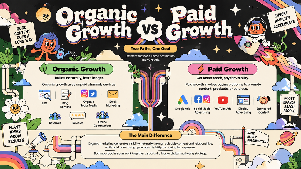 Organic growth vs paid growth in digital marketing